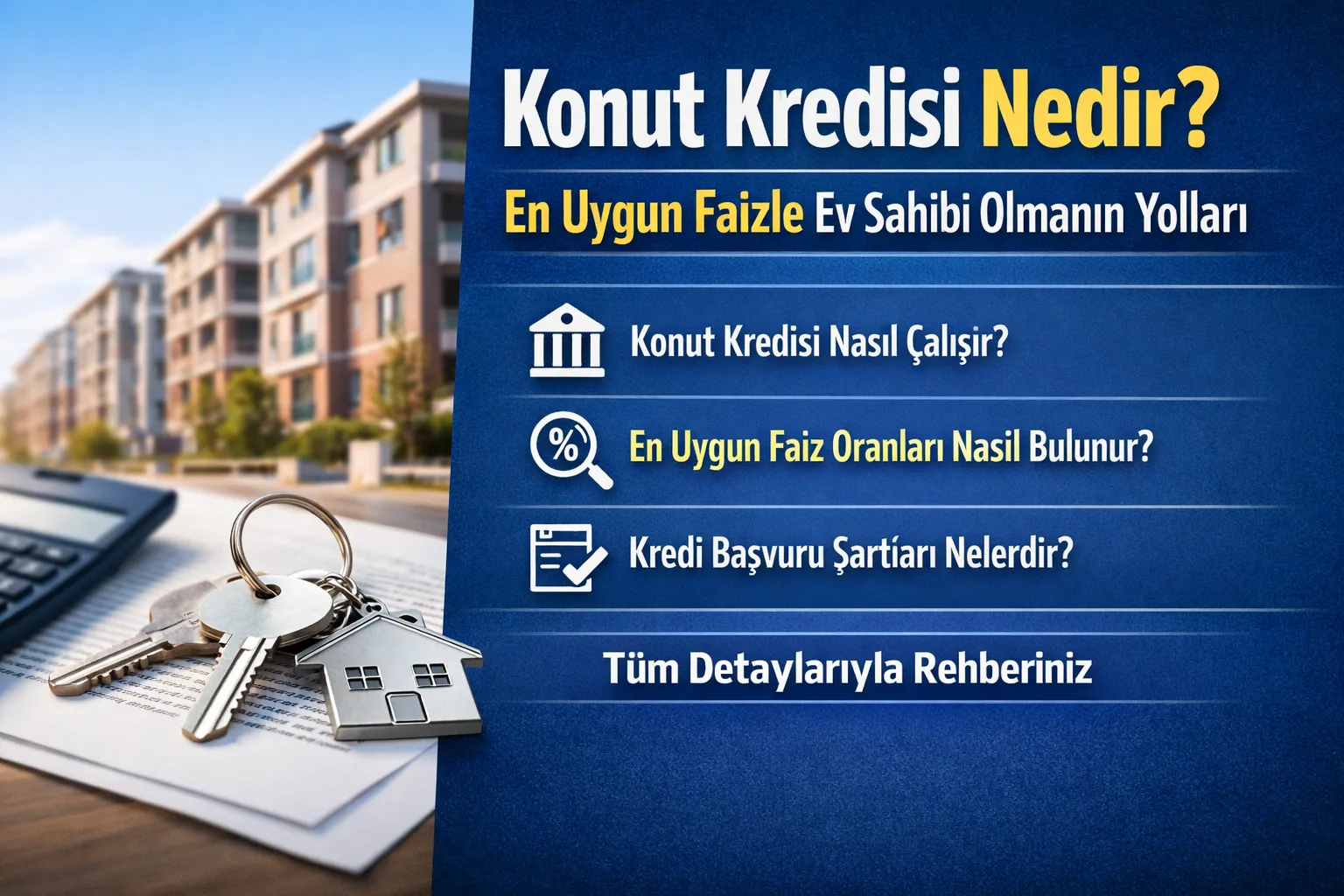 Konut Kredisi Nedir? En Uygun Faizle Ev Sahibi Ol (2026 Rehberi)